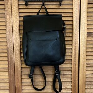 Genuine Leather Backpack by Manocchio